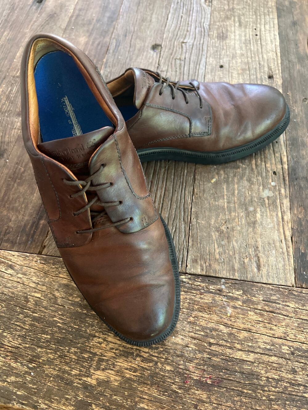 Timberland Men's Waterproof Brown Leather Oxford Shoes Size 9 M JL
